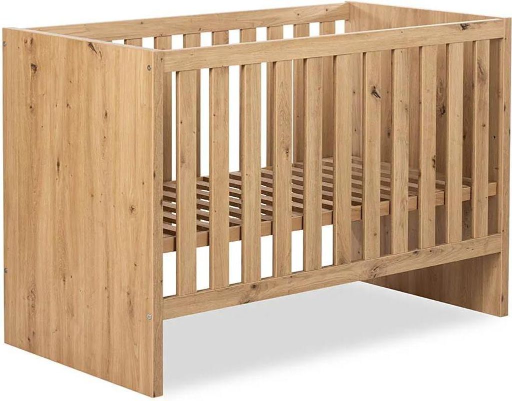 Łóżeczko dziecięce AMELIA 120x60 dąb Zdjęcie produktu 