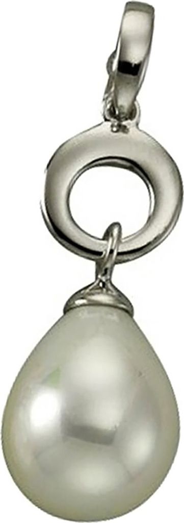 KISMA Schmuck Anhänger Perle weiß für Ketten Silber 925 D2KIH0114-020