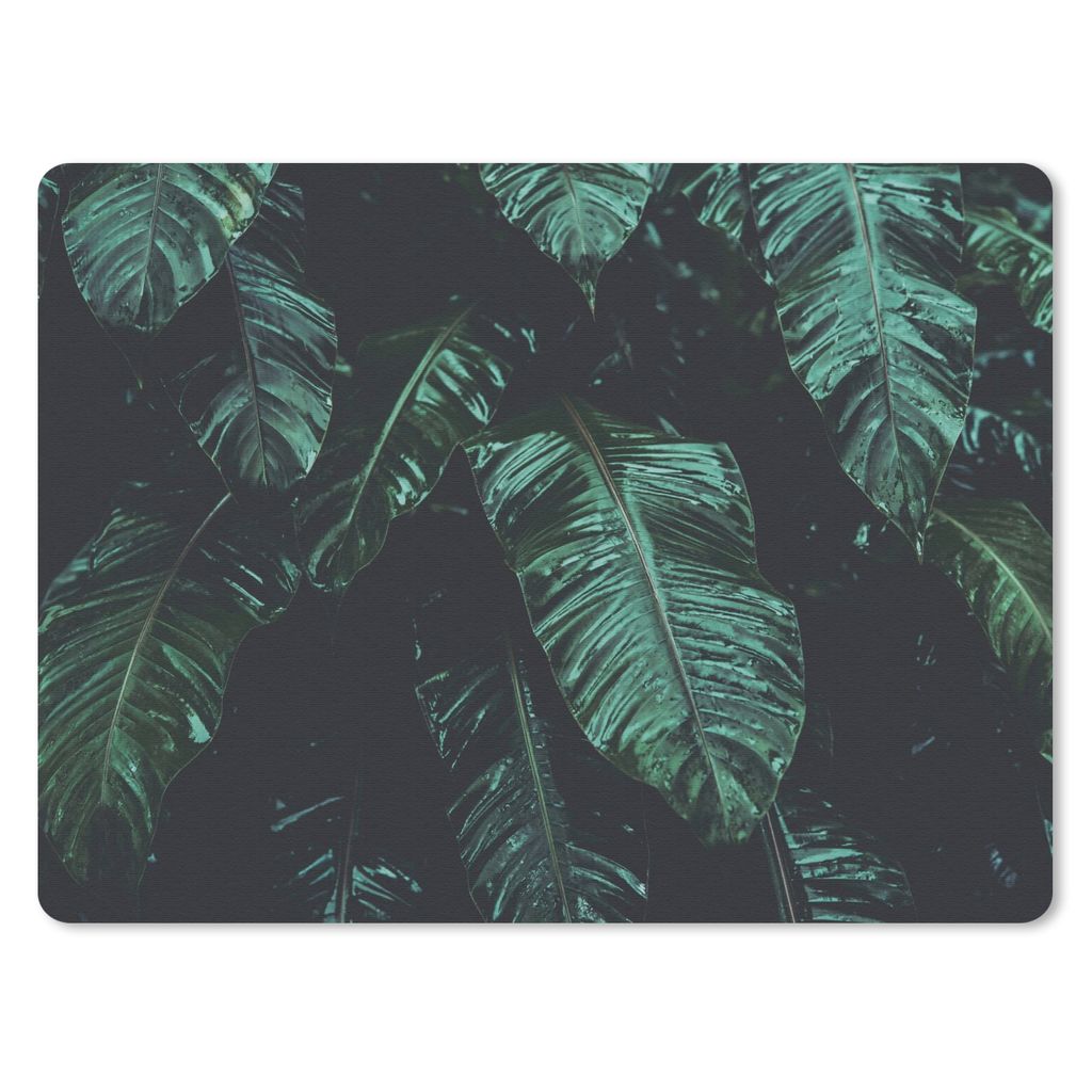 MuchoWow Mauspad Mousepad Dschungel - Palme - Blätter - Tropisch 23x19 cm - Mousepads - Maus Mat - Pad - Mausunterlage - Schreibtischunterlage -...