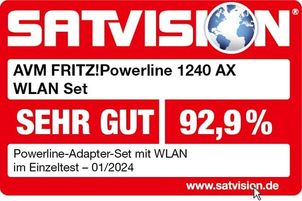 FRITZ!Powerline 1240 AX WLAN Set Powerline Obrázok produktu 