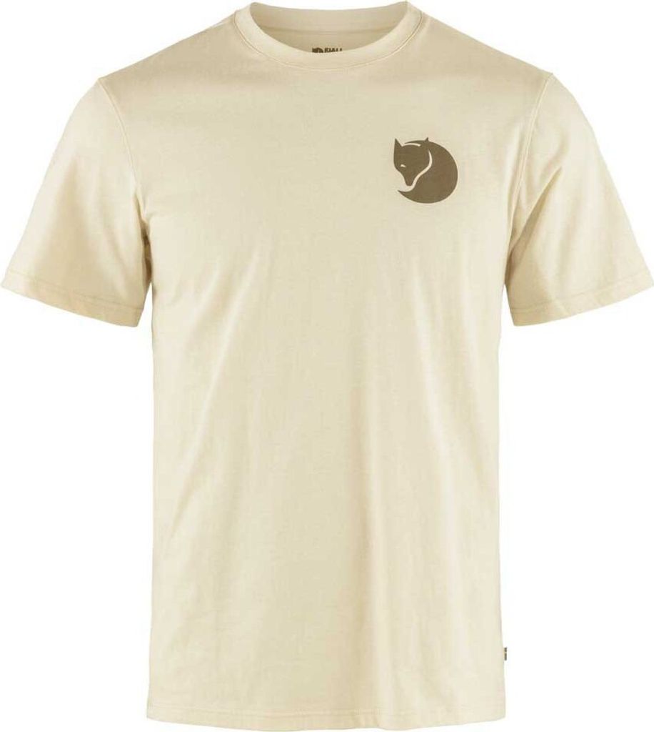 Fjällräven Walk With Nature Kurzarm-t-shirt Beige M Mann Beige M