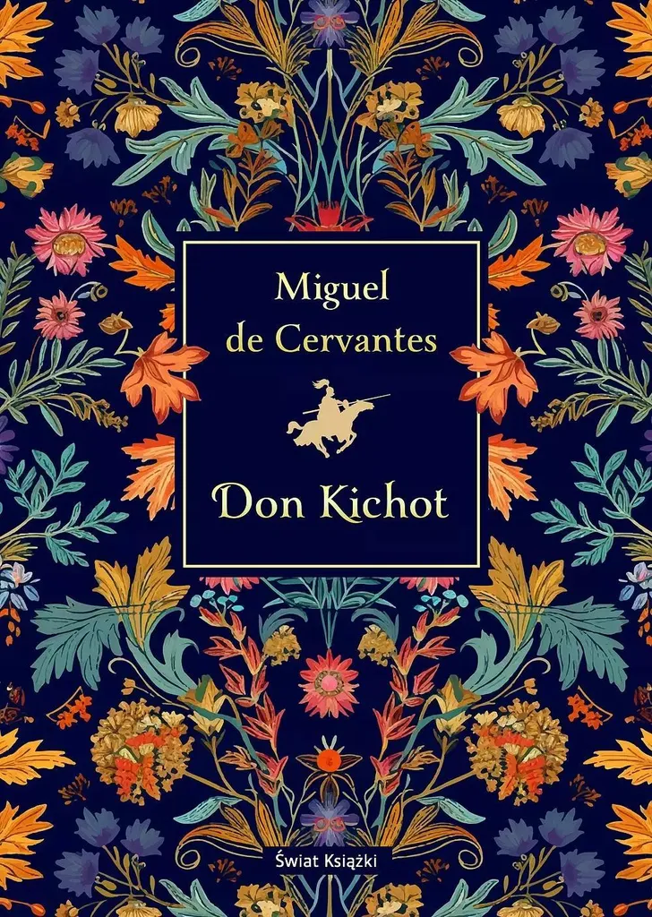 Don Quichotte avec couverture rigide dorée, collection de prestige