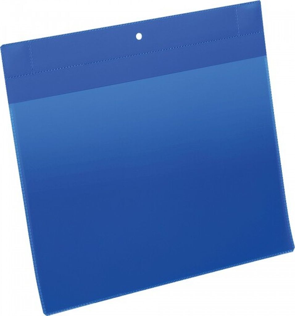 DURABLE Magnet-Kennzeichnungstasche, blau/transparent, DIN A4, quer, 10/VE