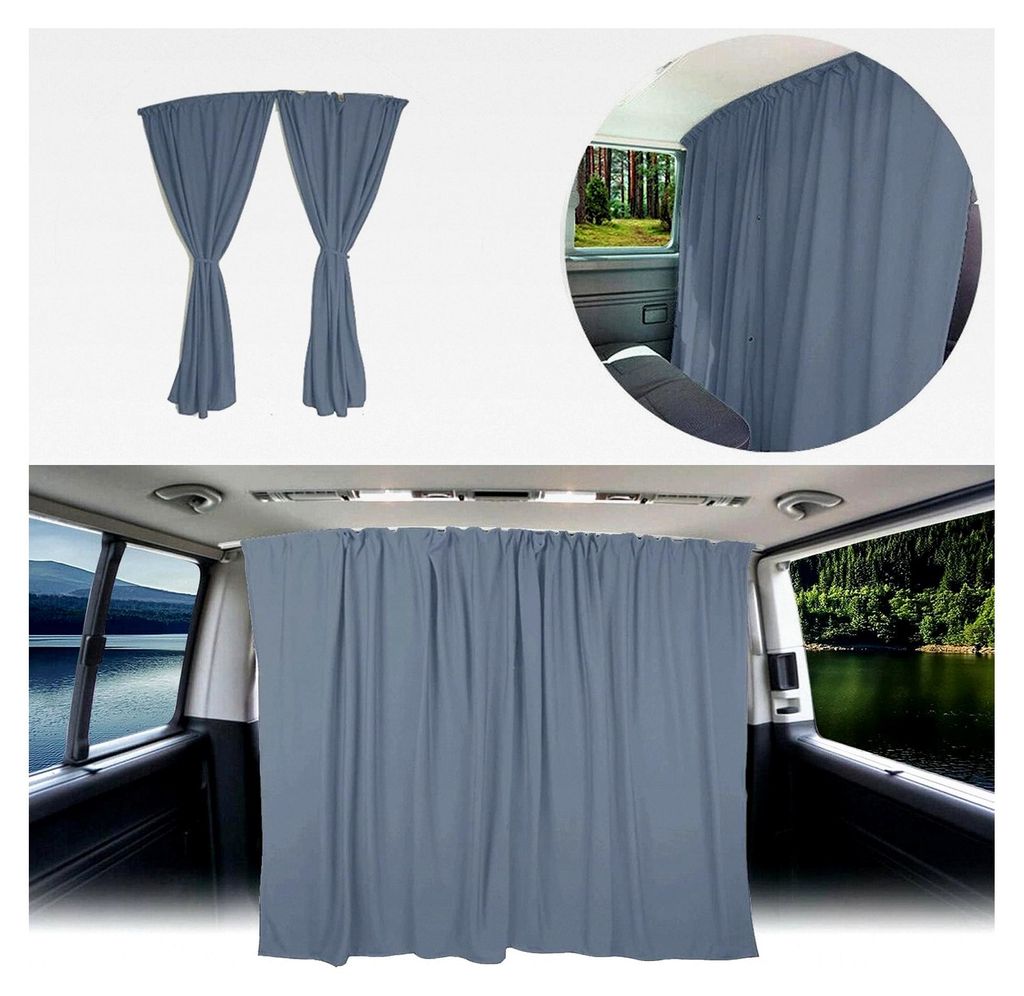 Sonnenschutz für das Fahrerhaus Gardinen Vorhang passend für FIAT Ducato Typ 250 ab 2006 Grau Camping Wohnmobil Zubehör