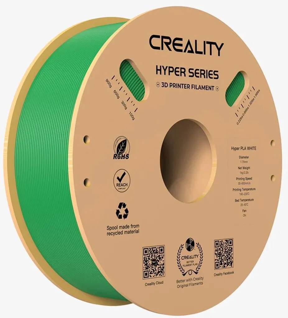 Fini les Impressions Fragiles avec le Filament Hyper PLA Vert 1kg