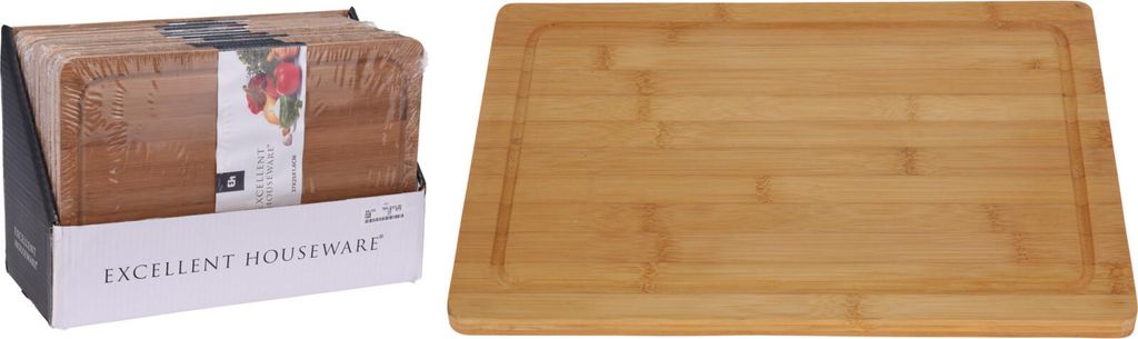Zerkleinerer von Excellent Houseware, Bambus, 37x25x1,6 cm, braun
