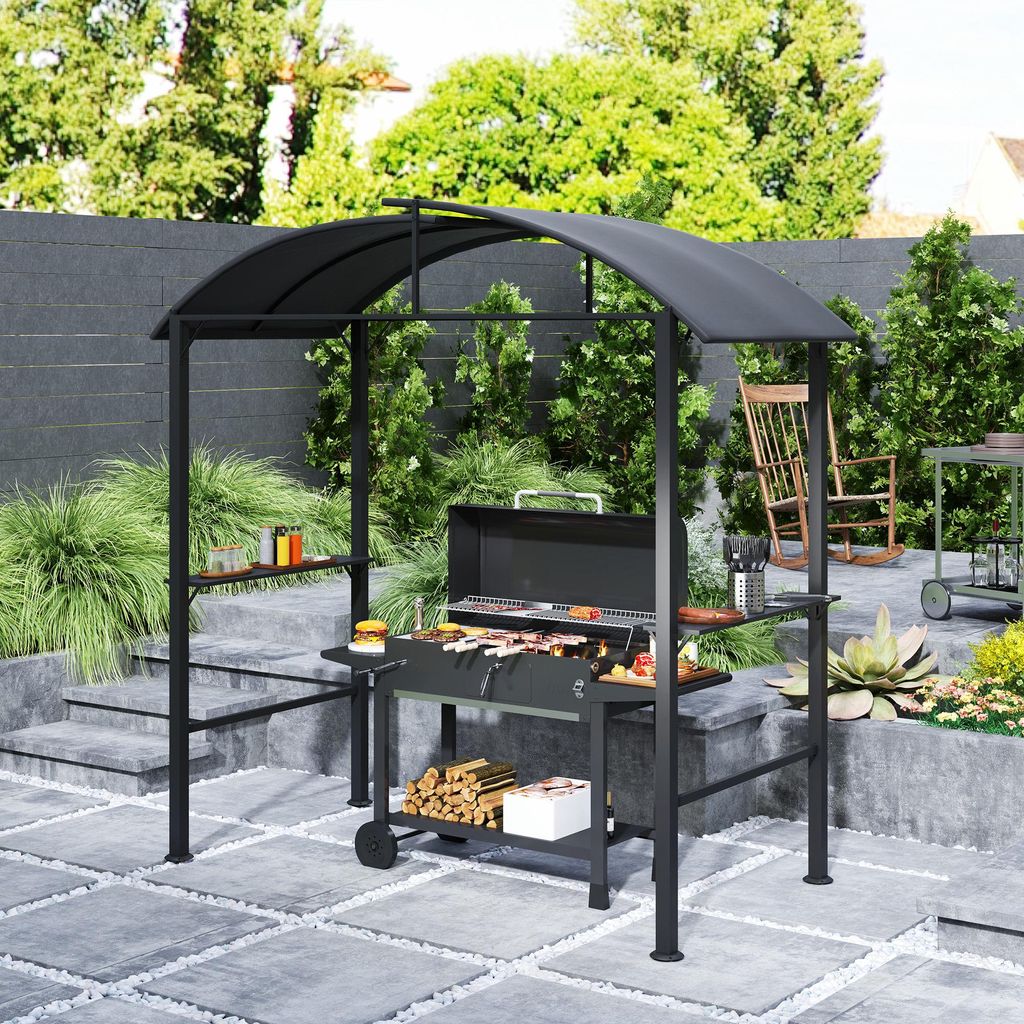 Altana grillowa 233 x 110 x 235 cm – wiatroszczelna, z Zdjęcie produktu 