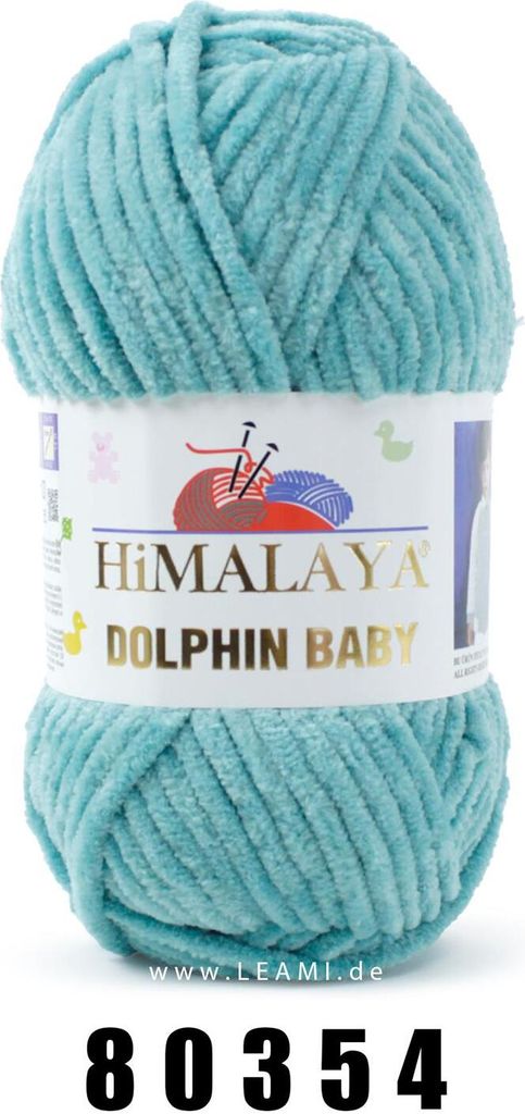 Himalaya Dolphin Baby Wolle 80354 Türkis Patina – Weiches & Produktbild 3