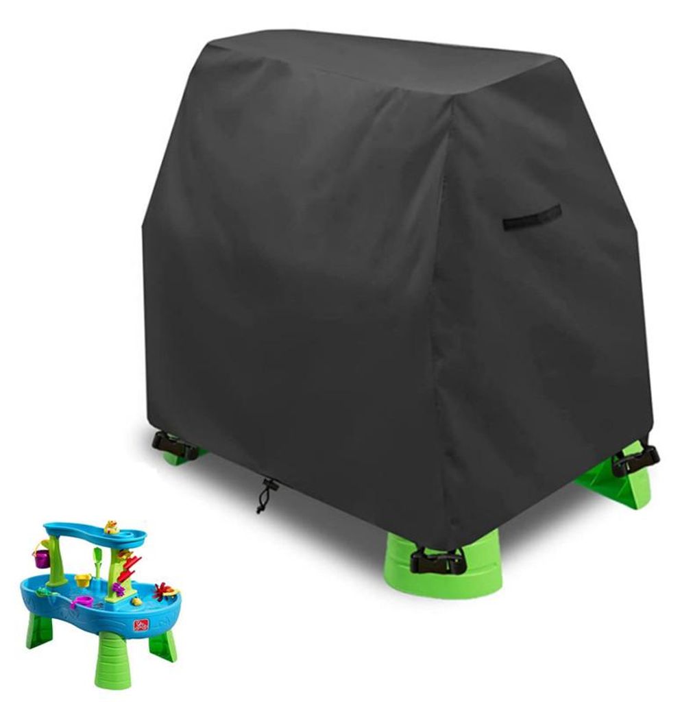 Kinder Wasserspieltisch Schutzhülle 420D Oxford Stoff 41×25×33 Zoll wetterfest staubdicht mit Windschutz Fixierung für Sand- und Spieltisch Out...