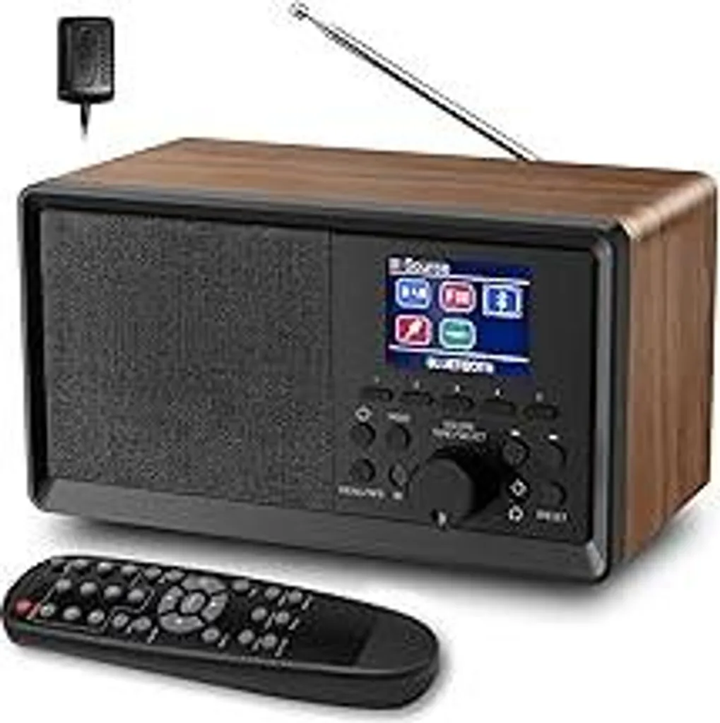 Radio da Cucina DAB+ con Telecomando - Bluetooth 5.0 e Doppia Sveglia Digitale