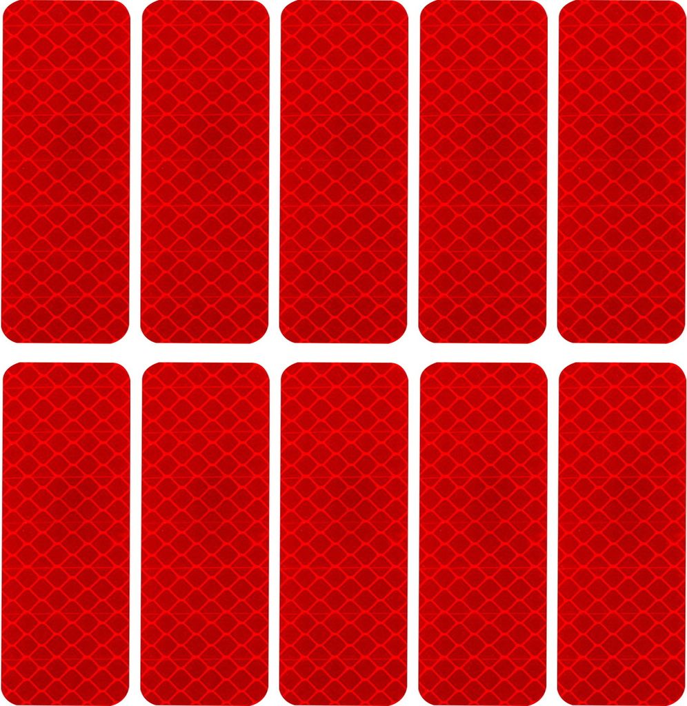 10 Stück reflektierende Autoaufkleber, wasserdicht, UV-beständig, selbstklebend, starke Klebrigkeit, Nachtsichtbarkeit, Sicherheits-Reflexaufkleber