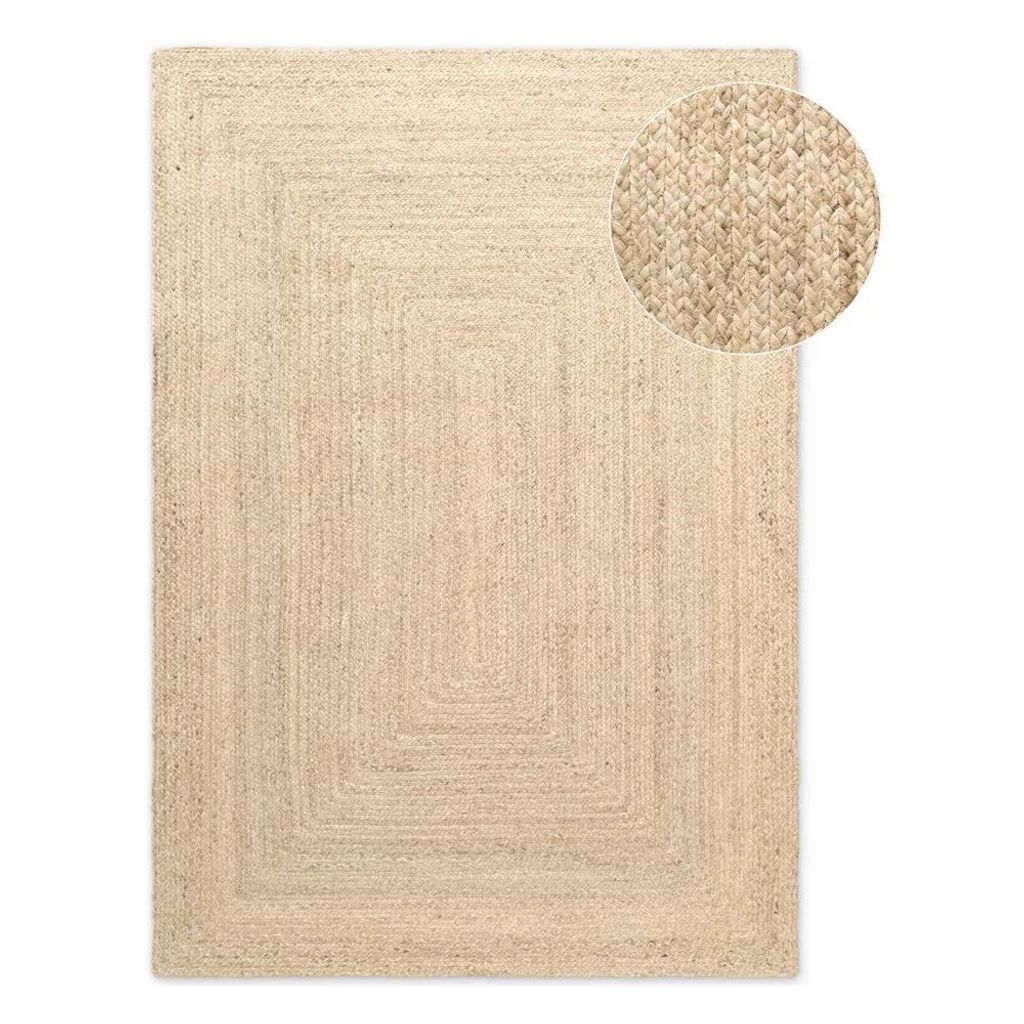 Dywan jutowy do salonu 200x300cm,dwustronny naturalny Zdjęcie produktu 