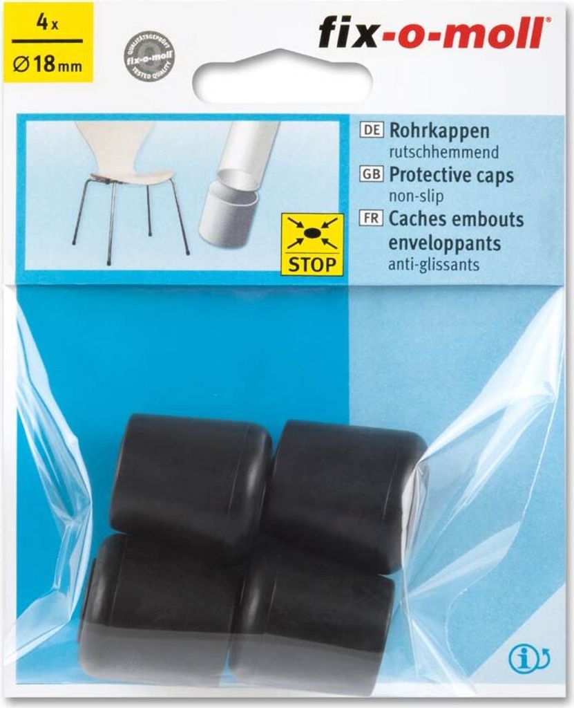 Rohrkappen rutschhemmend 18mm fix-o-moll Produktbild 