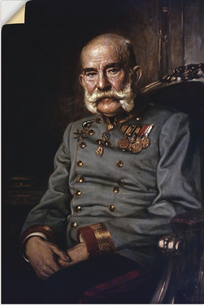 ARTland Wandbild, selbstklebend Franz Joseph I., 1915 Größe: 40x60 cm