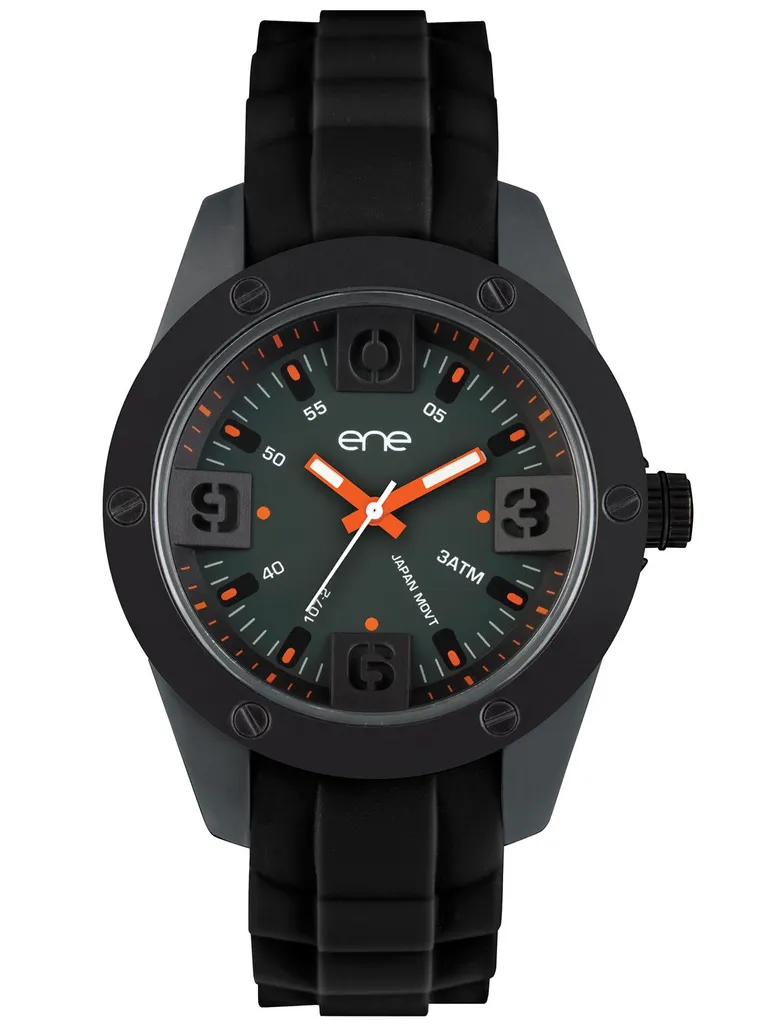 Orologio da Polso eneWatch 107 Fashion E72548 Nero Minimal UE72548