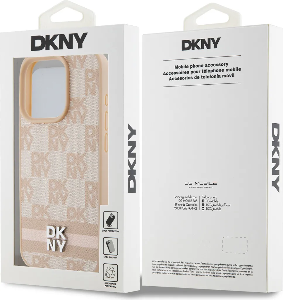 Housse iPhone 13 Pro Max DKNY Rose pour un Look Chic et Moderne - 6
