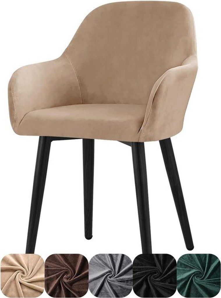 Fluweel, 1-set, universelle, abnehmbar, waschbar, Esszimmerstühle, Überzug für Küche, Esszimmer, Bankett, Hochzeit, Party