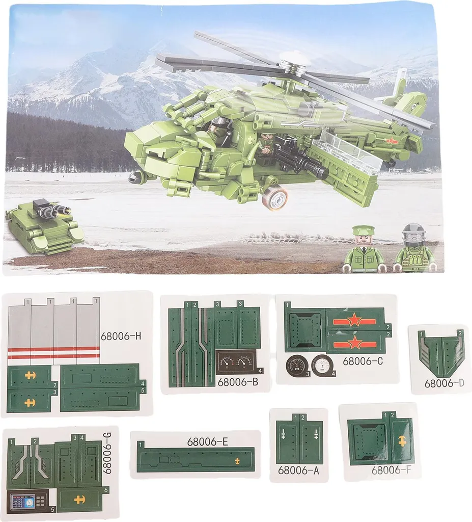 Hélicoptère de Secours 791 Pièces : Jeu de Construction Grand Format - 4