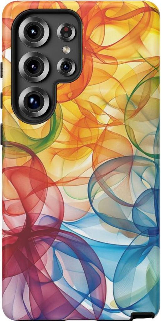 Bunte abstrakte Farbformen – Hülle Kompatibel mit Samsung Galaxy S25 Ultra