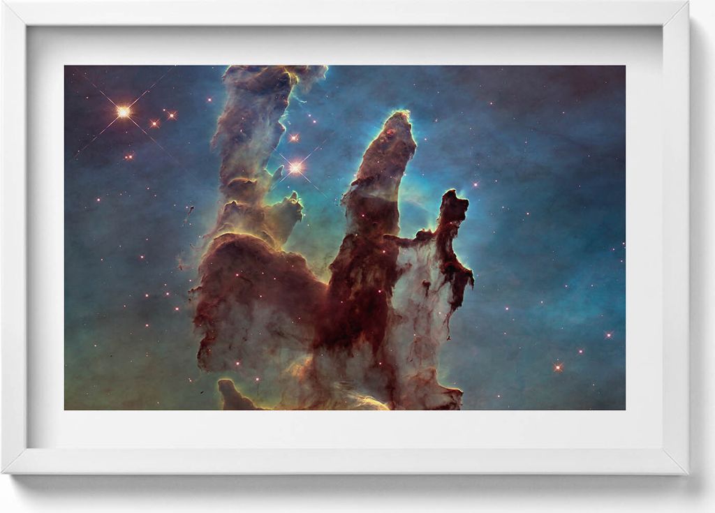 NASA-Foto Kosmos– Wandbild mit Rahmen – Gerahmtes Bild – Wanddekoration – 60x40 cm – Schwarz Rahmen