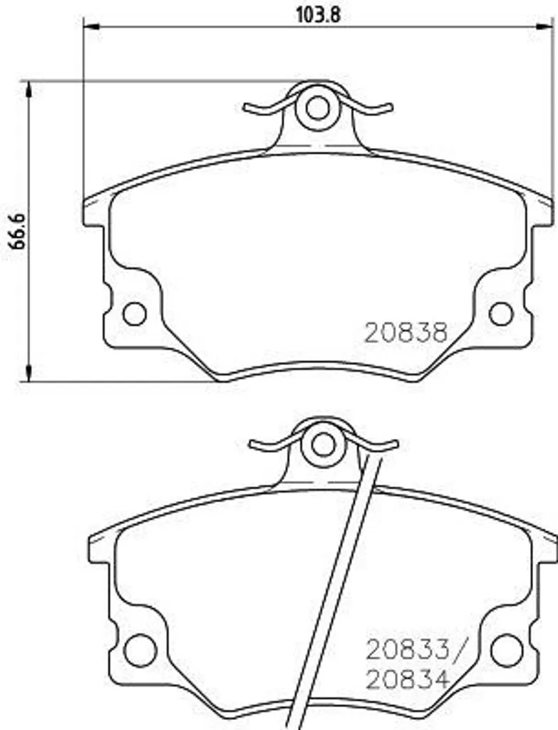 Kit freinage avant pour Fiat Punto et Panda plaquettes HELLA 8DB355