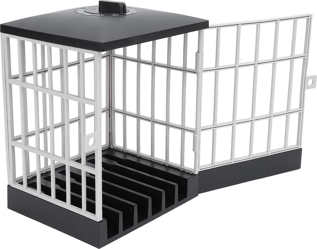 Handy-Knast mit Timer Handys Gefängnis Lock Up Safe Smartphone Stand Halter Klassenzimmer Haus Tisch Büro Lagerung Gadget Schwarz und Grau