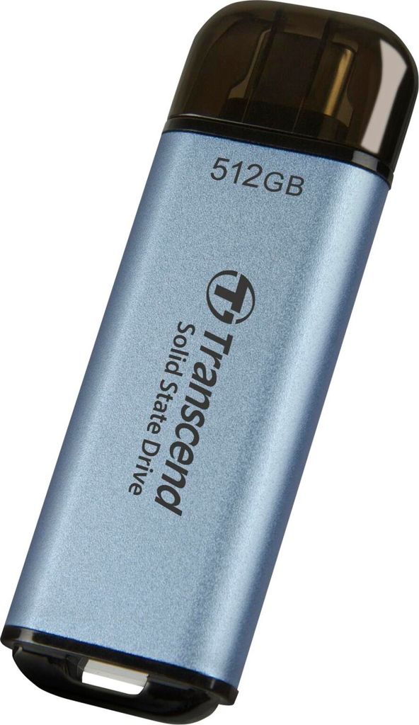 Transcend ESD300C - 512 GB - USB Typ-C - 1050 MB/s - Blau