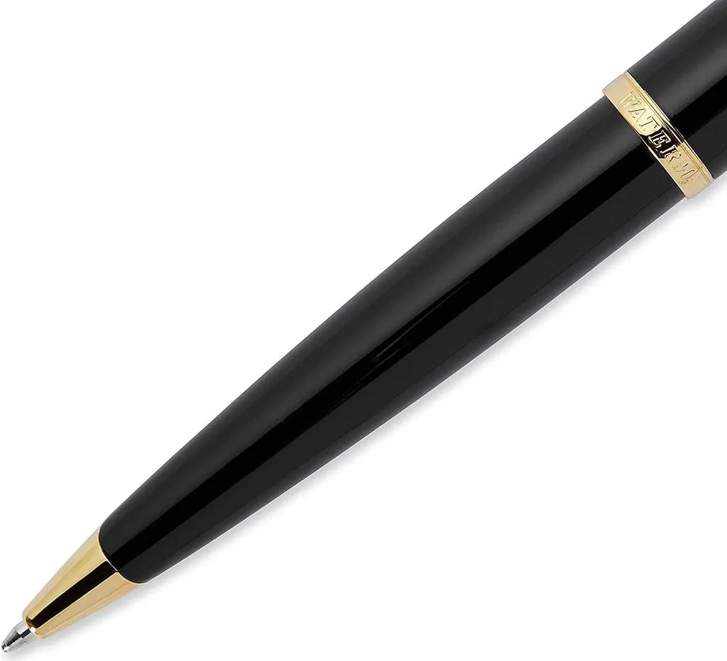 Stylo Waterman Carène Noir Intense et Or avec Pointe Moyenne S0700380 - 3
