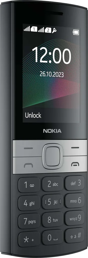 Téléphone portable senior Nokia 150 noir idéal comme mobile de secours