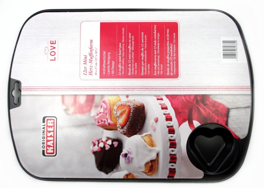 Original Kaiser 12er Mini-Herz Muffinbackform Love Produktbild 2