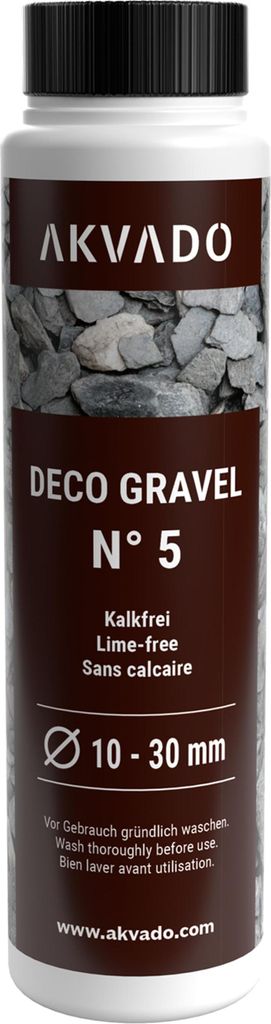 Akvado Naturkies Dekokies Aquarienkies Bodengrund für Aquarien Aquarium Deko Kies N°5 10-30 mm