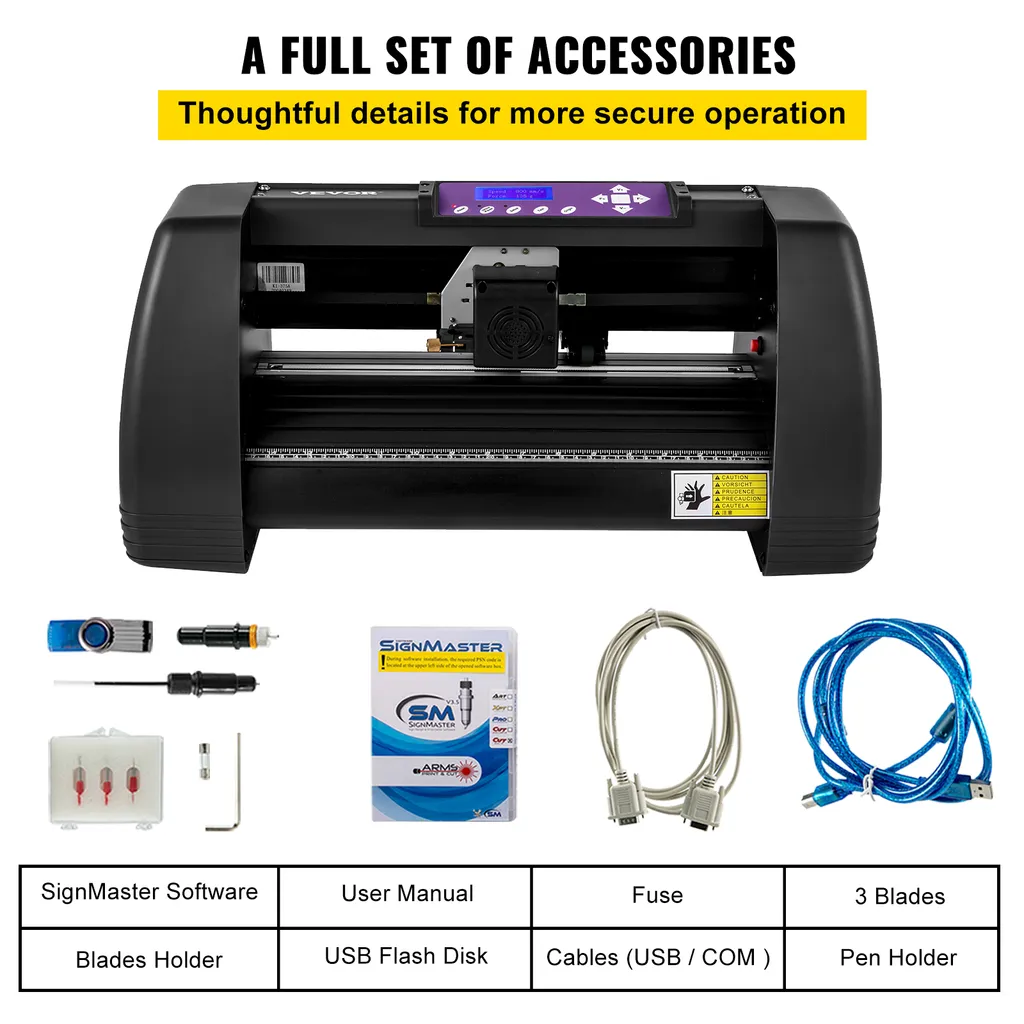 VEVOR Traceur de Découpe Vinyle 375mm - Plotter de Coupe avec Signmaster - 6