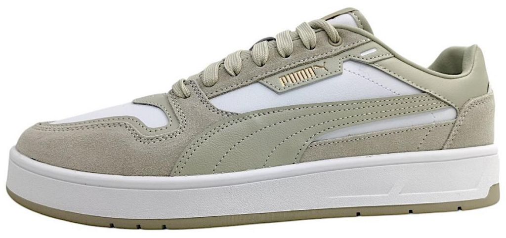 Puma Court Classic Street SD Sneaker in Übergrößen Beige 400215-03 große Unischuhe