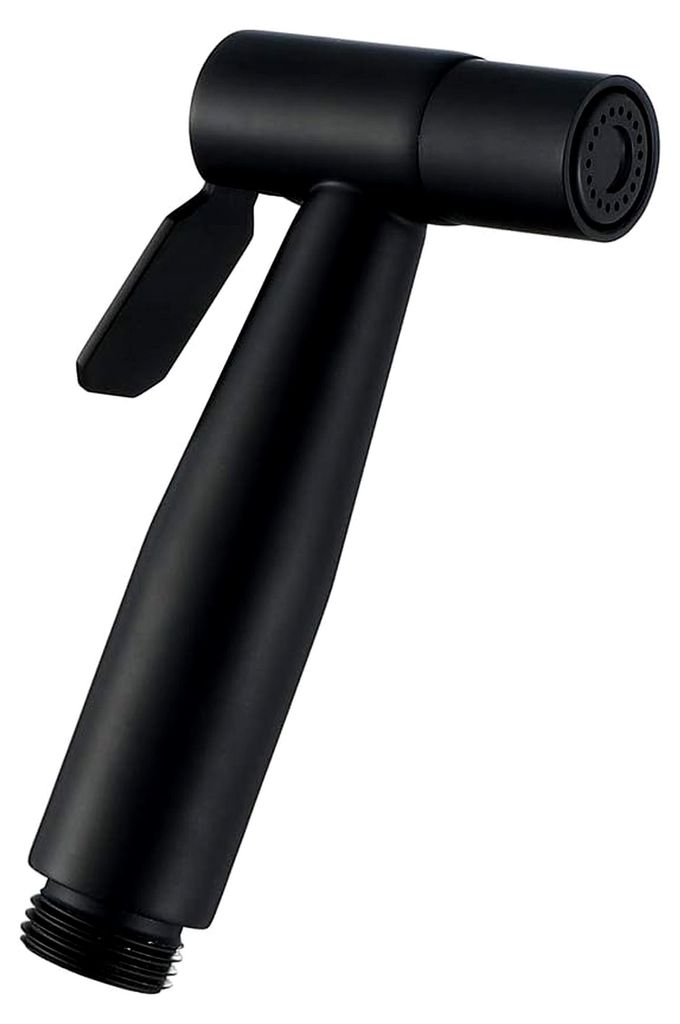 Tragbarer Bidet-Sprühkopf aus Edelstahl, tragbarer Toiletten-Bidet-Duschkopf, schwarzer Badezimmer-Dusche-Bidet-Hahn for die Toilettenreinigung, K...