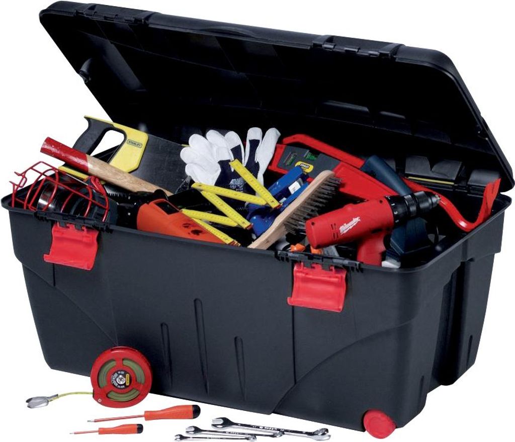 EDA Aufbewahrungsbox TRAFIC 200 Liter schwarz / rot