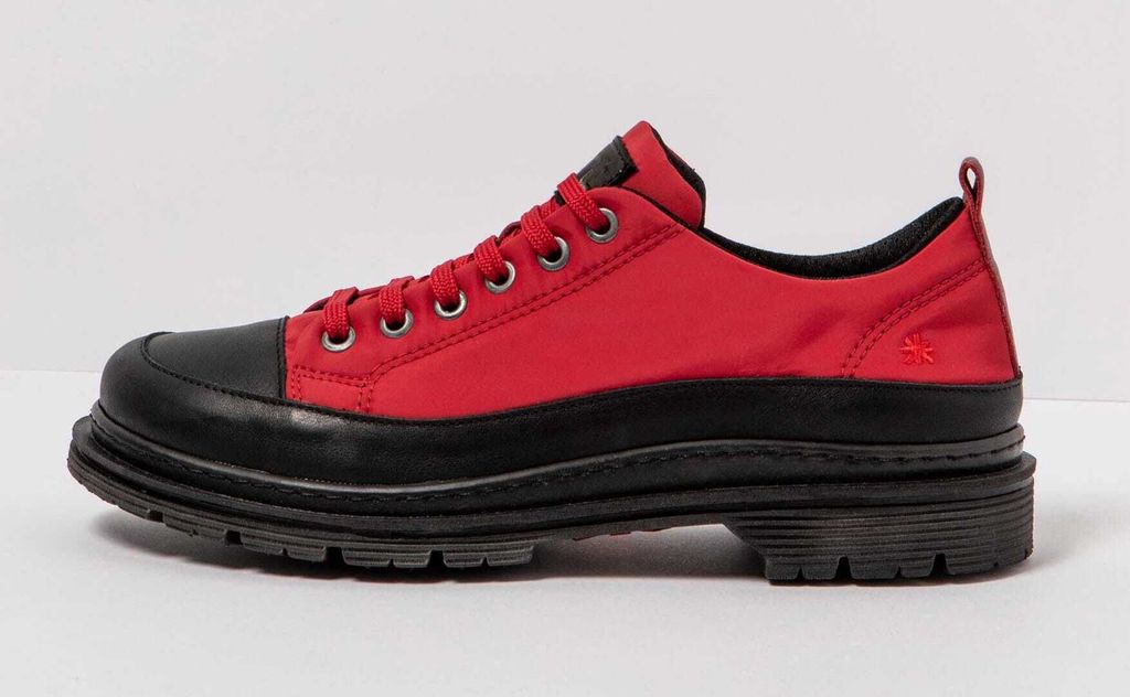 Art Schuhe Uni 1894 NYLON RED-BLACK/ BIRMINGHAM Farbe Rot