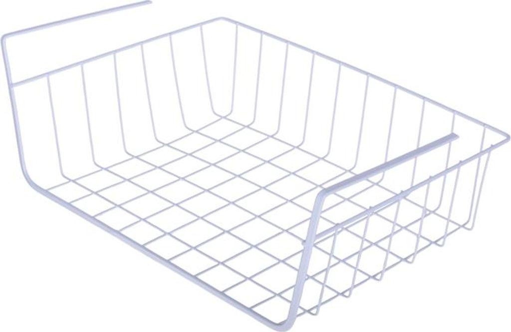 Hangkorting onder het plankje, metalen organizer, mand van Productafbeelding 