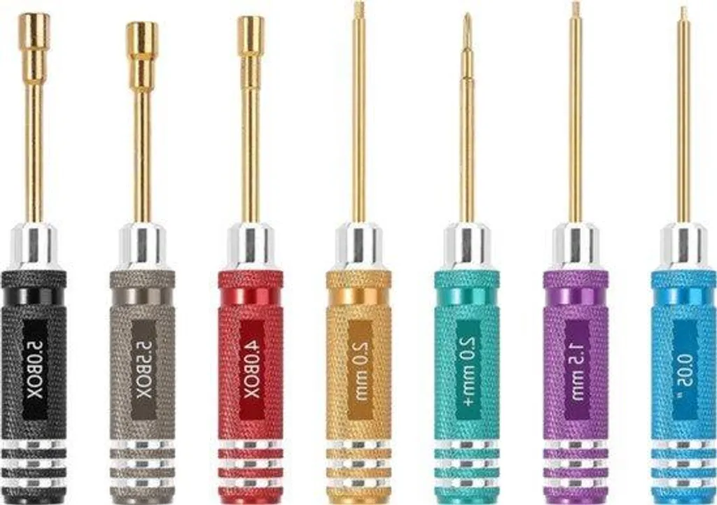 Tournevis pour maintenance véhicule RC avec manche court et compact