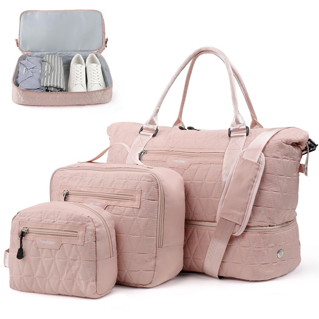Reisetasche Set Damen, 46x23x35cm Weekender Handgepäck Produktbild 
