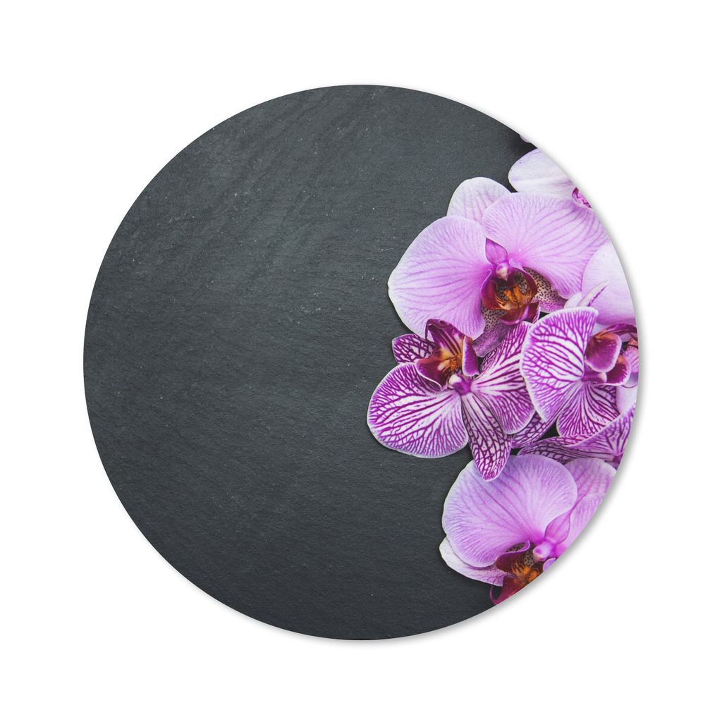 MuchoWow Mauspad Mousepad Orchidee - Blumen - Rosa - Flora 30x30 cm - Mousepads - Maus Mat - Pad - Mausunterlage - Tischunterlage - Schreibtischm...