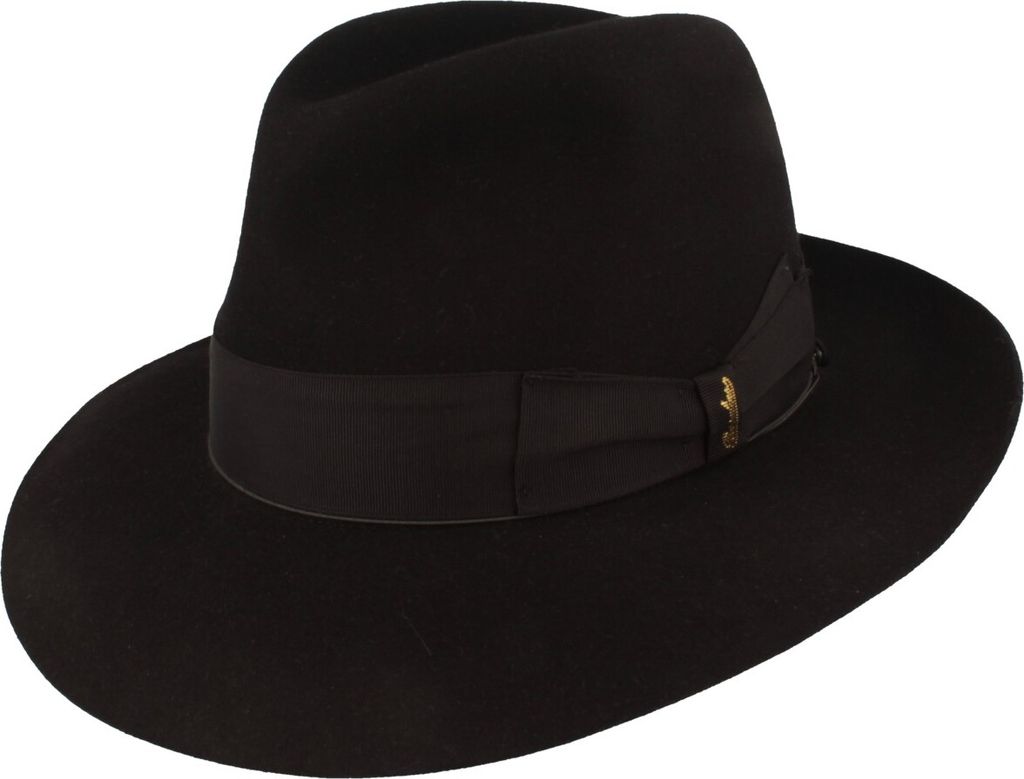 Borsalino feiner Haarfilzhut breite Bogartform