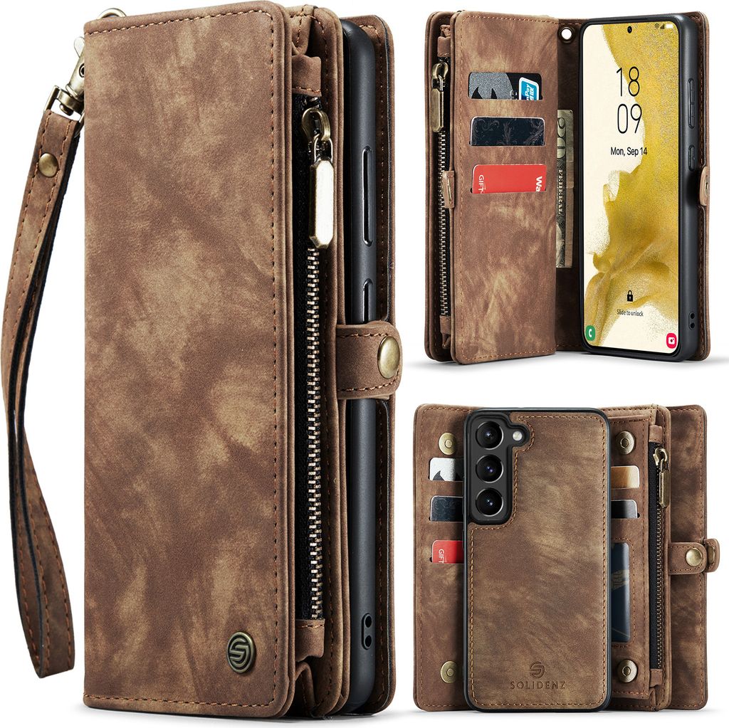 Solidenz Urban Wallet Samsung A55 Hülle - Bruin