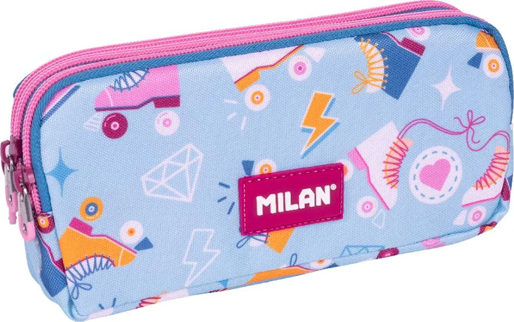 Astuccio Milan 3 Cerniere Edizione Speciale Blu | Scuola e Passione