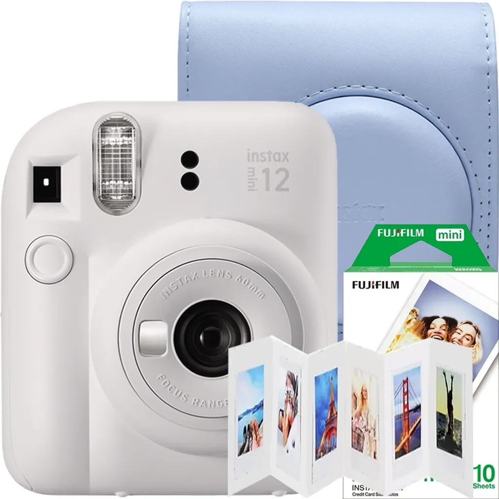 Recensione Bundle Fujifilm Instax Mini 12 Bianco Argilla con Frame Akyta