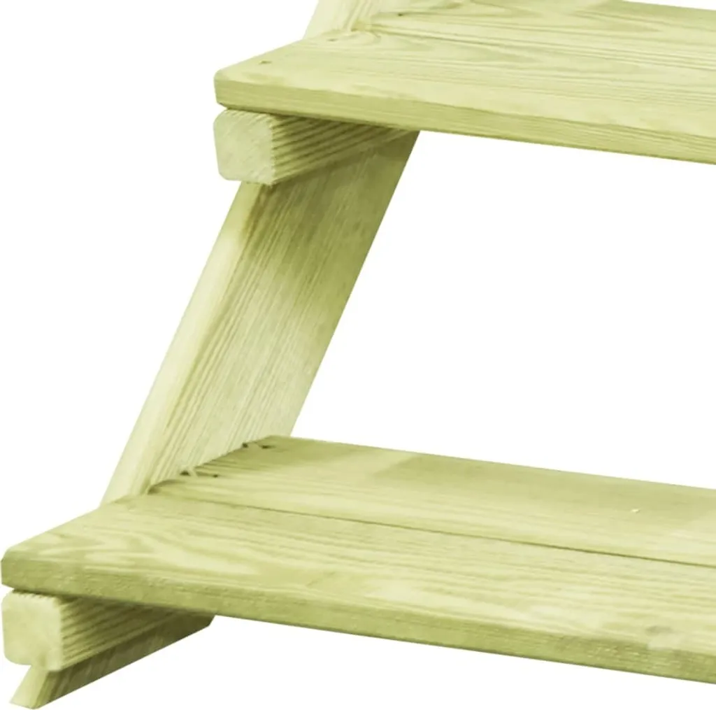 Bac à fleurs en bois de pin traité 80 cm résistant aux intempéries - 4