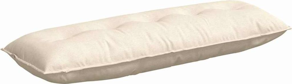 vidaXL Rückenkissen Creme 140 x 50 cm Cordstoff