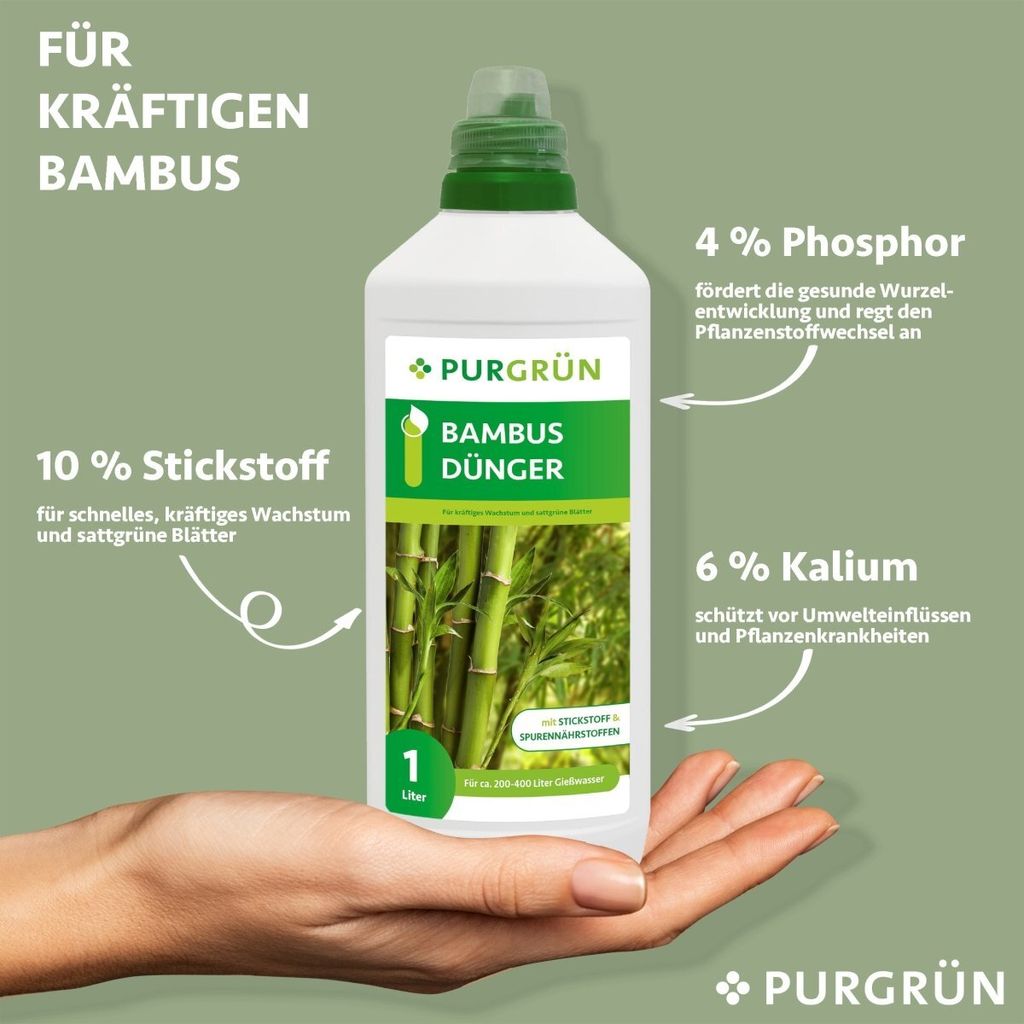 Organischer Pflanzendnger 1 Liter Flora Boost Bambus Dnger 1 Liter -  Organischer Flssigdnger Fr Gesunde, Krftige Pflanzen Rasendnger 50 Kg
