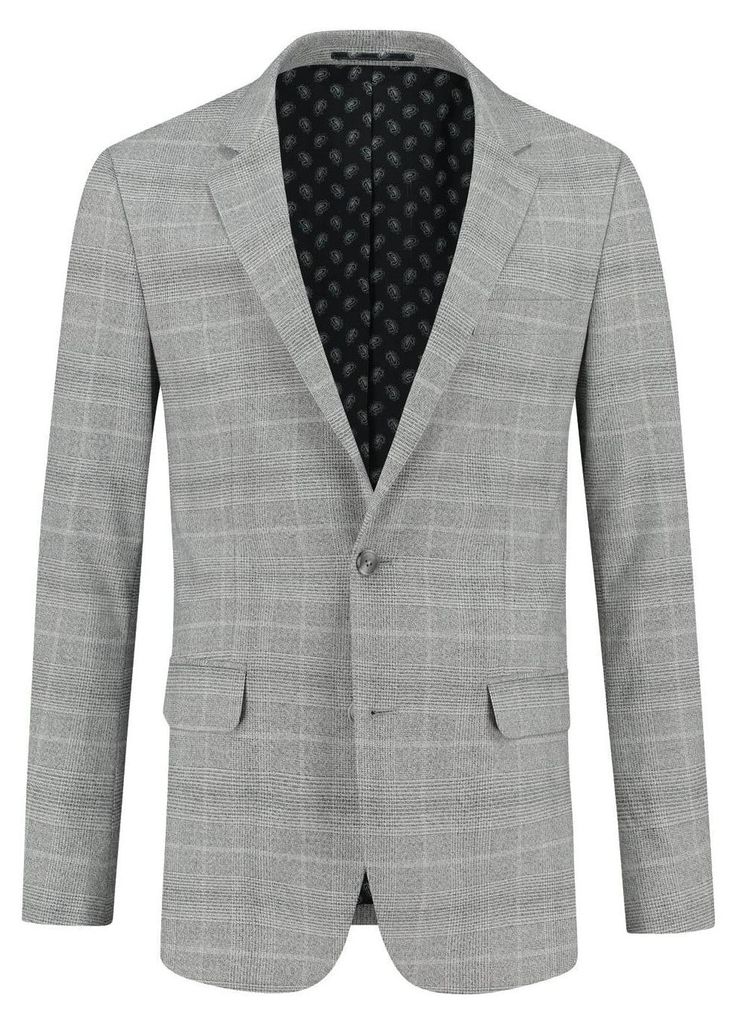 GENTS - Colbert kariert hellgrau - Viskose - Hellgrau - Größe 52/XL