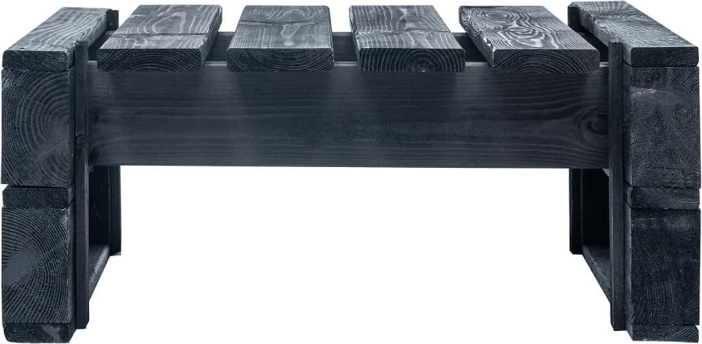 vidaXL Outdoor-Ottomane Palettes Holz Schwarz Obrázok produktu 
