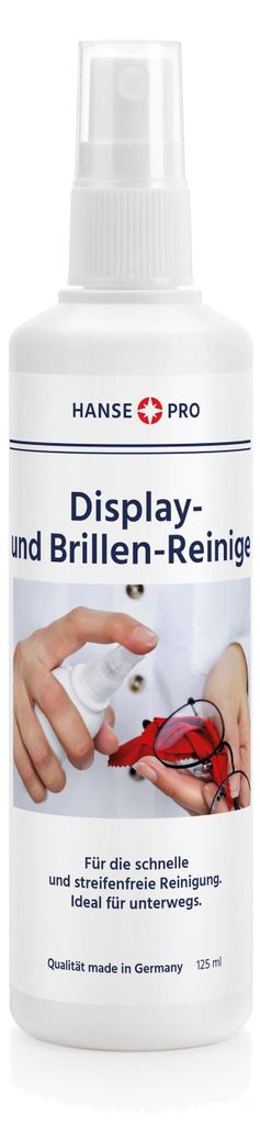 HANSE PRO Display- & Brillen-Reiniger 125ml (1er Pack) Produktbild 